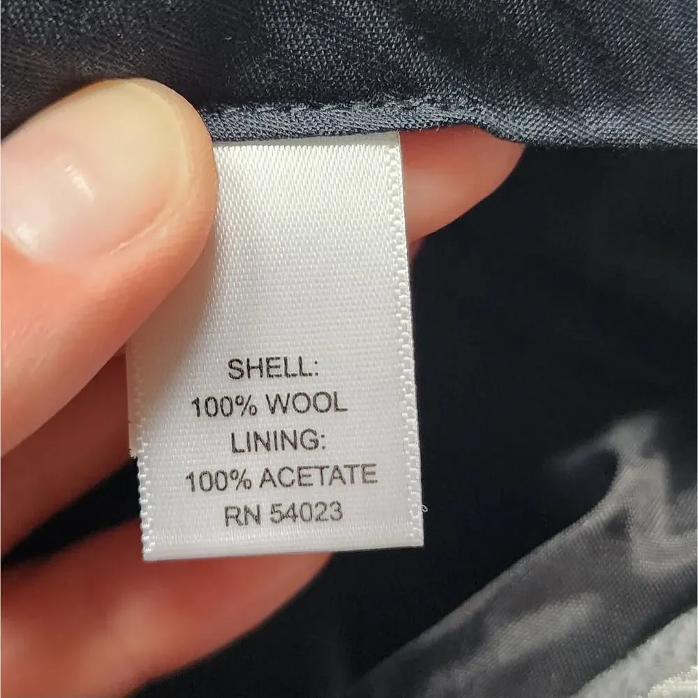 NWT Banana Republic Men's Tailored Fit Italian Wool Navy Dress Pants Size 31/32